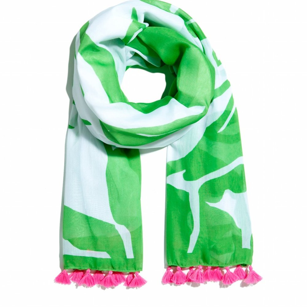 Lilly for Target Boom Boom Tassel Pom Pom Scarf